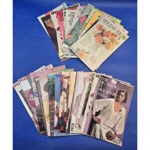 Vintage 1970s-1980s Coats Clark Red Heart Crochet Booklets Lot of 28